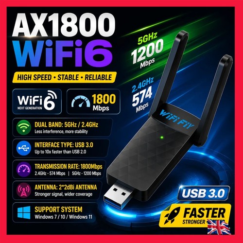 1800mbps usb wifi adapter - 1800mbps, dual