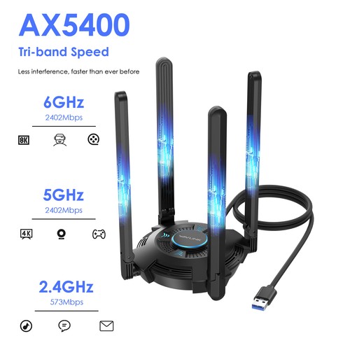 Ax5400 wifi tri band long - wifi, tri-band