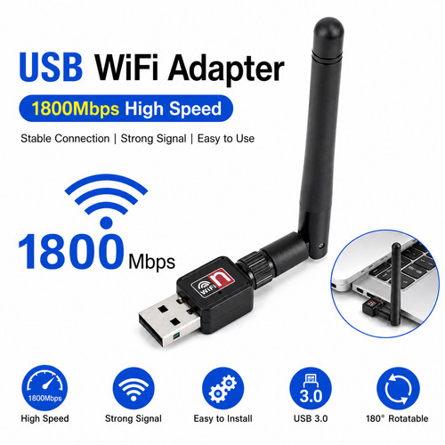 1800mbps usb wifi adapter - wifi, band