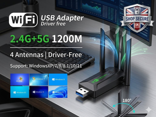 1200mbps usb wifi adapter dual - wifi,