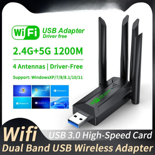 1200mbps dual band 5g - 2.4/5g, usb